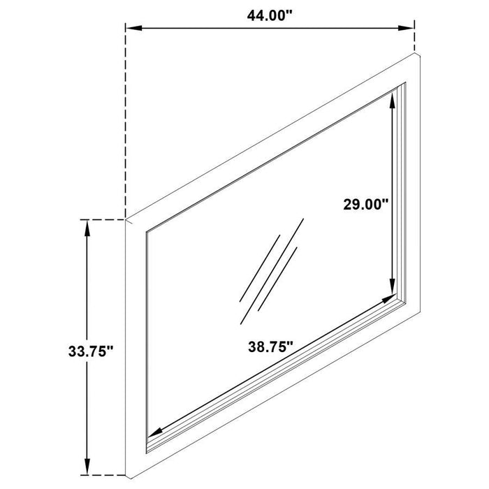 Kenora - Dresser Mirror - Barley Brown