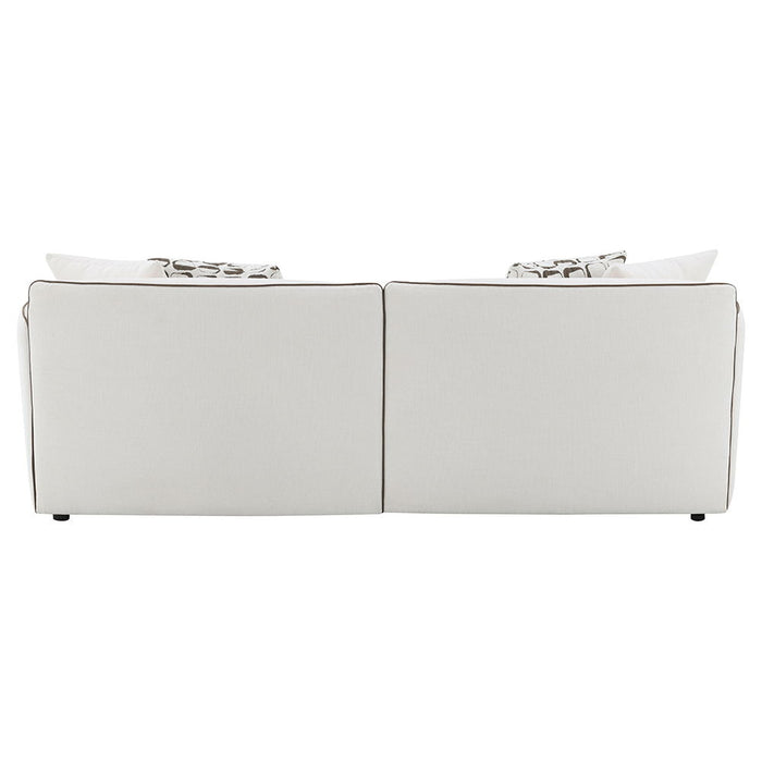 Yolanda - Sofa With 4 Pillows - Beige Chenille