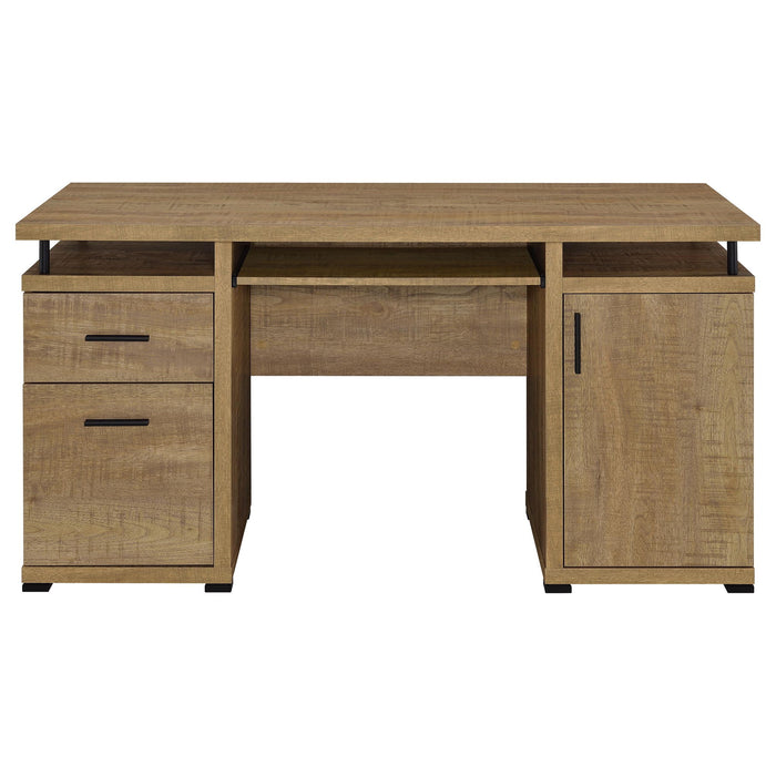 Tracy 55-inch 2-drawer Office Computer Desk Mango