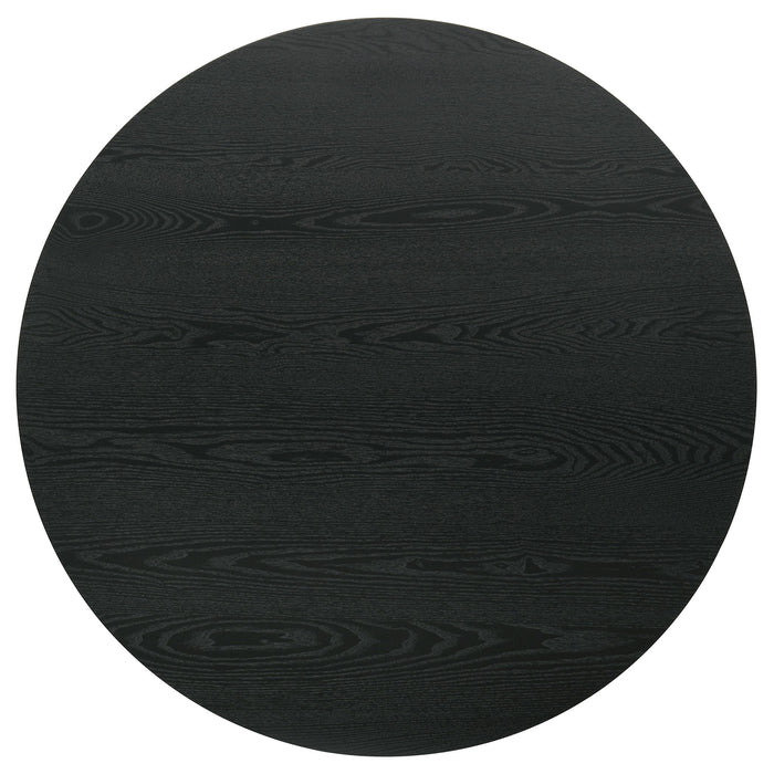 Hamlyn 43-inch Round Wood Counter Height Dining Table Black