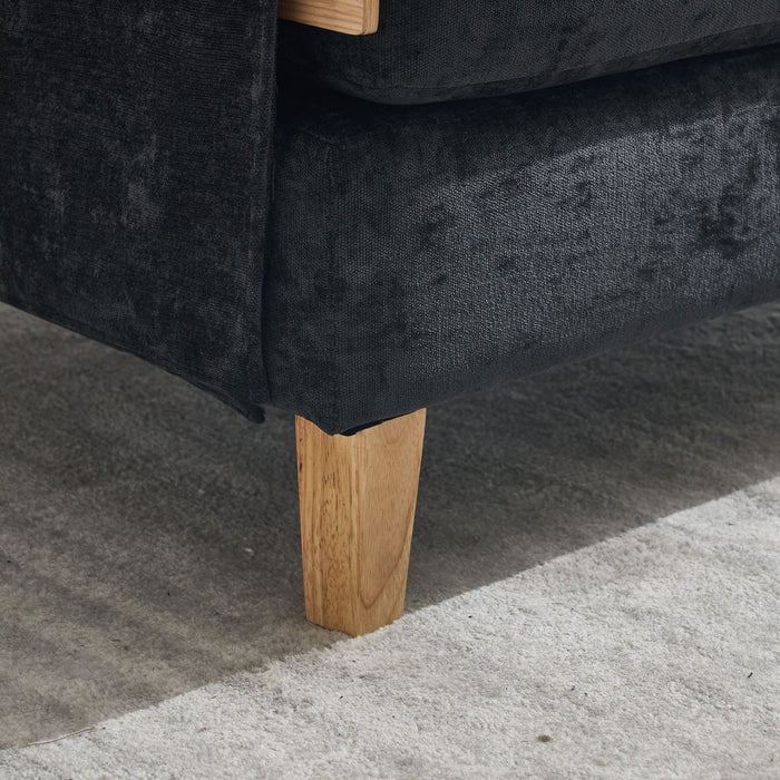 Mid Century Modern Foldable Sofa Bed, 3 In 1 Convertible Sleeper With 3 Pillows