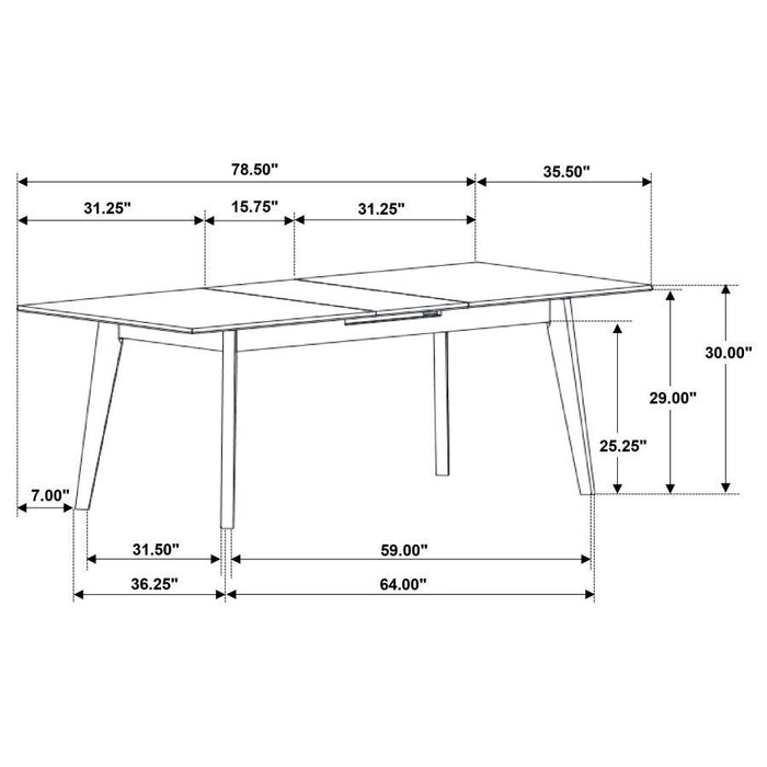 Crestmont - Extension Leaf Dining Table Set