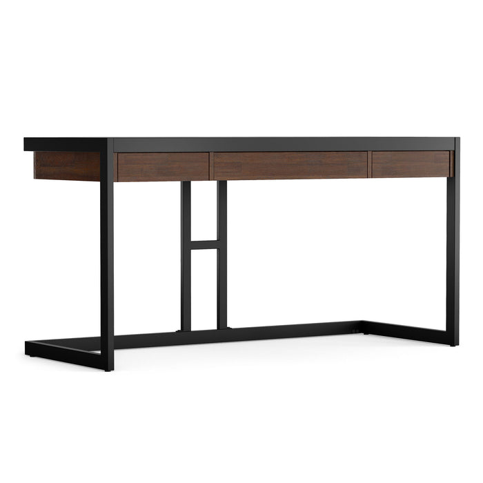 Erina - Desk - Distressed Charcoal Brown