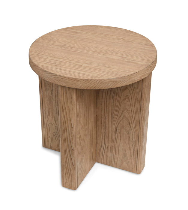 Hayden - Round End Table - Golden Oat