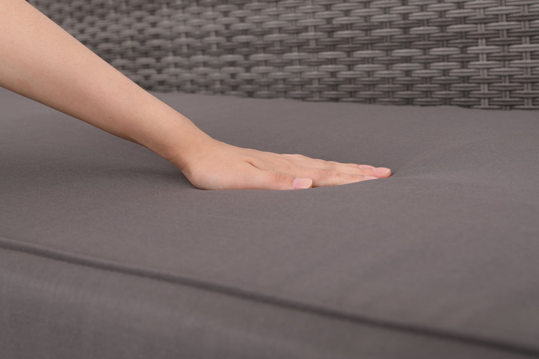 Patio Sofa With Cushions - Gray