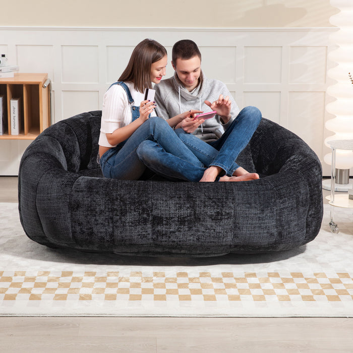 Bean Bag Lazy Sofa, Durable Comfort Lounger High Back Bean Bag Chair Couch