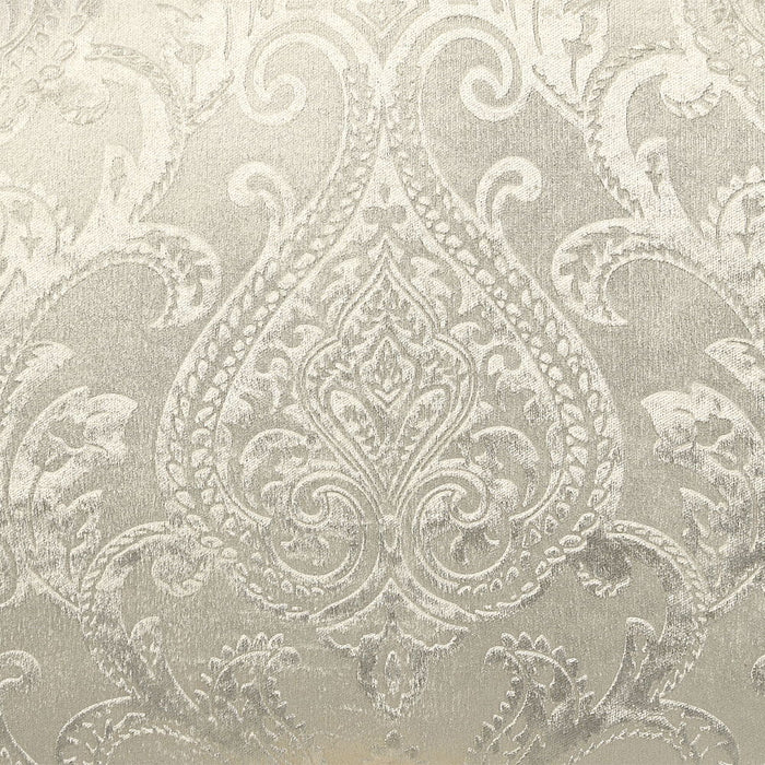 Desiderius - Bench - Beige Fabric, Antique Gold & Hand Paint Brown