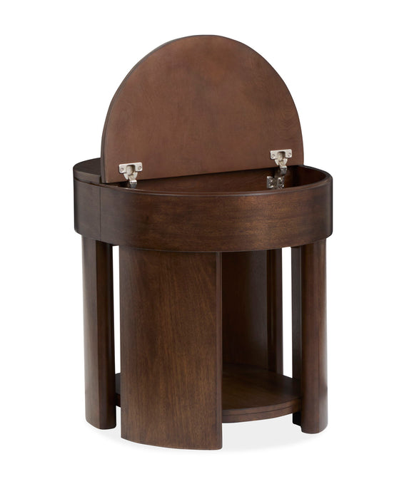 Holloway - Oval End Table - Toasted Almond