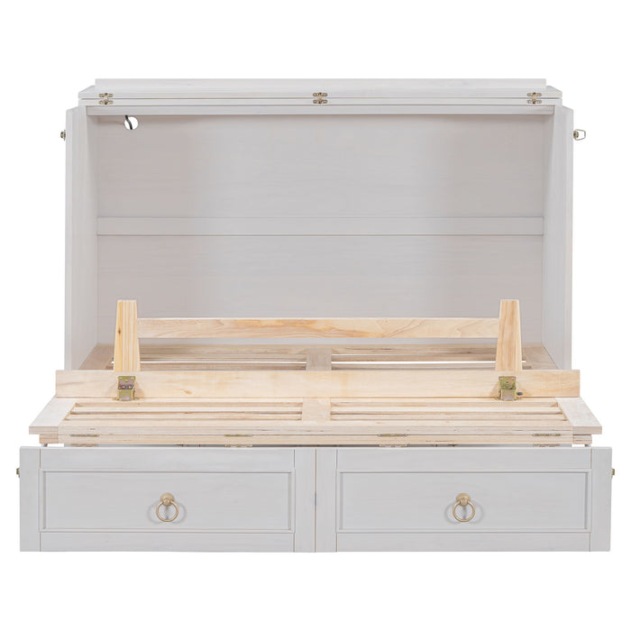 Murphy Bed With Large Drawers And Stylish Design