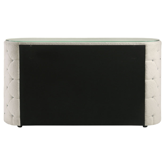 Sonya 6-drawer Upholstered Bedroom Dresser Ivory