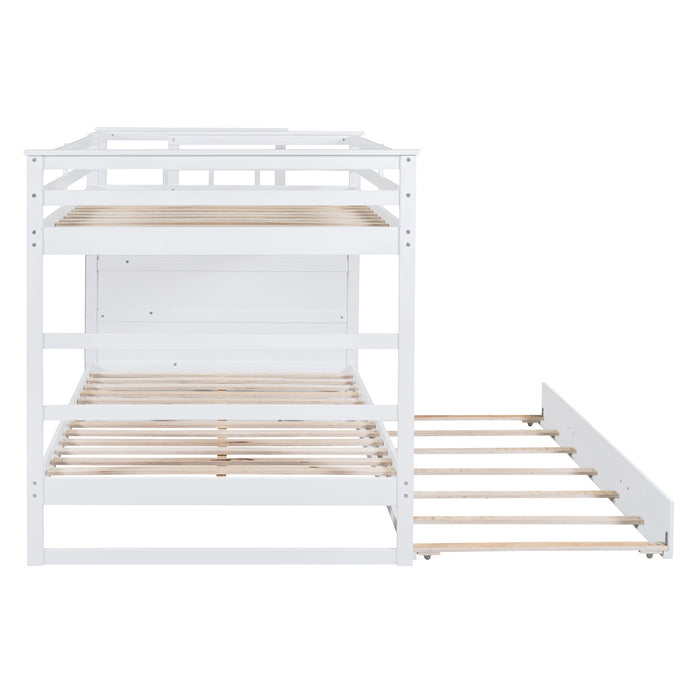 Bunk Bed With Twin Size Trundle And Staircase