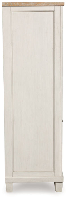 Shaybrock - Door Chest - Antique White / Brown