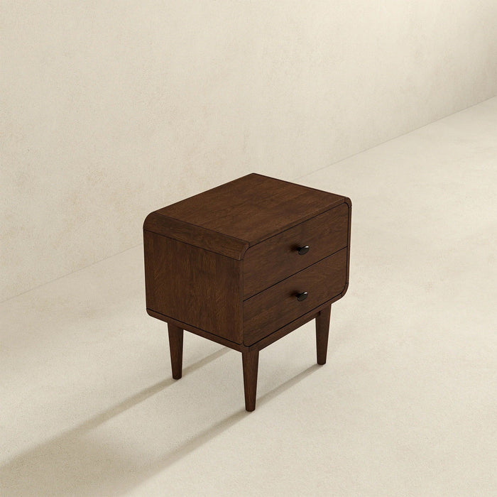 Alexa - Mid-Century Modern Style Night Stand - Brown
