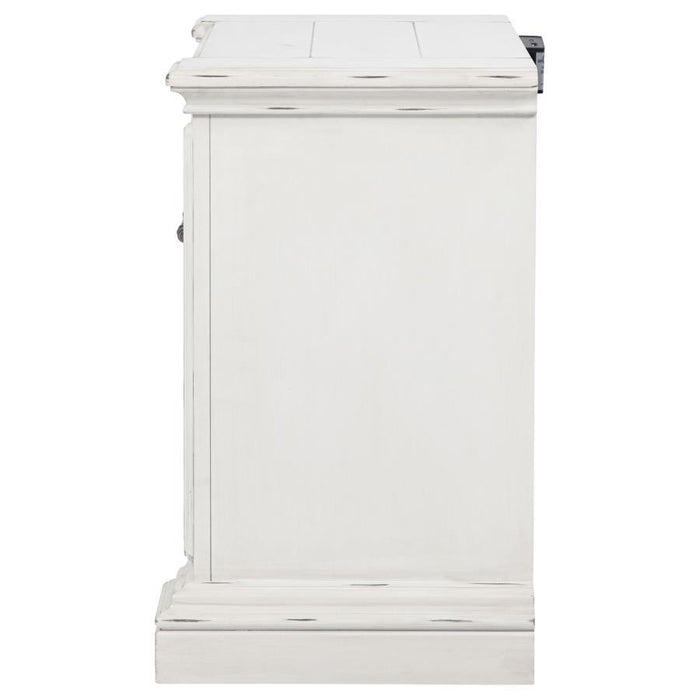 Mckinney - 2-Drawer Nightstand With Dual USB - Vintage White