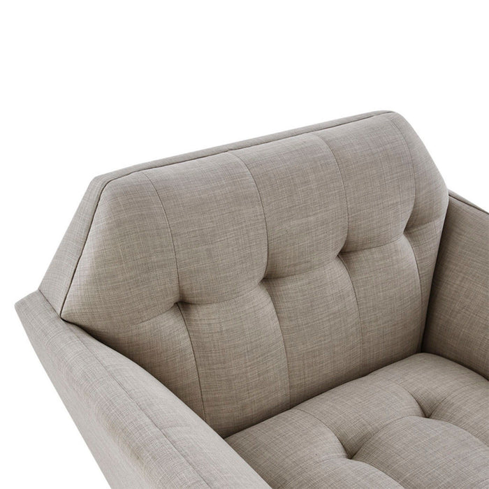 Modern Lounge Chair With Button Tufting