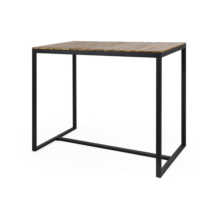 Ernesto - Outdoor Industrial Acacia Wood Bar Table
