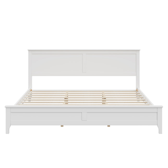 Modern Solid Wood Platform Bed