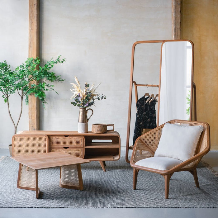 Tectona - Teak Leisure Chair - Natural Wood / Brown