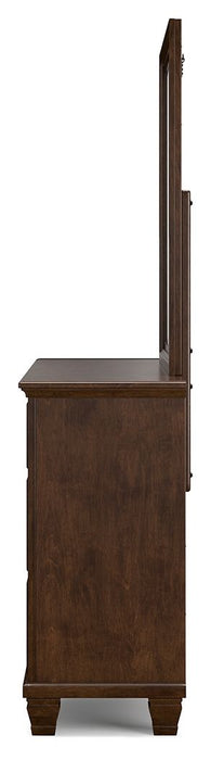 Danabrin - Dresser And Mirror - Brown