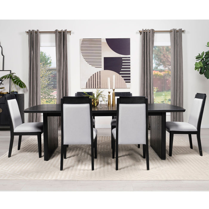 Dining Side Chair (Set of 2) - Black / Ivory