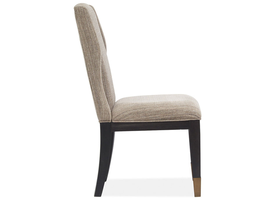 Ryker - Upholstered Host Side Chair (Set of 2) - Nocturn Black And Coventry Gray