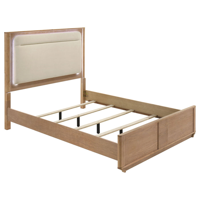 Leanne 5-piece Queen Bedroom Set Light Oak