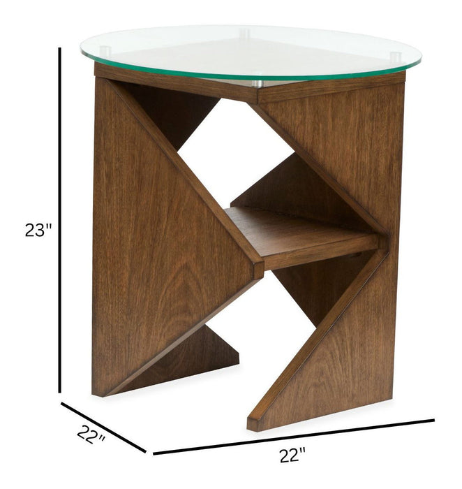 Vector - Round Accent Table - Russet