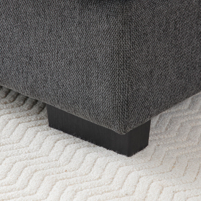 U Shaped Sofa With Console And Cupholders, 6 Seat