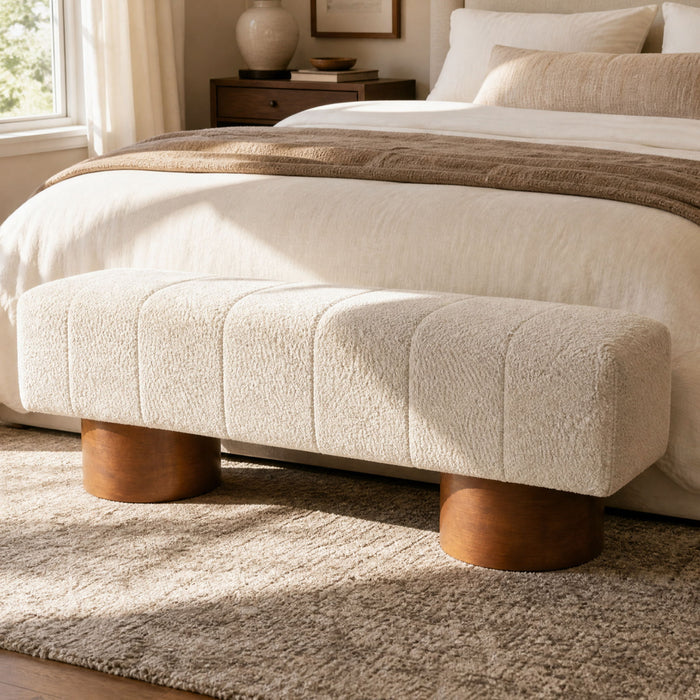Modern Upholstered Dining Bench