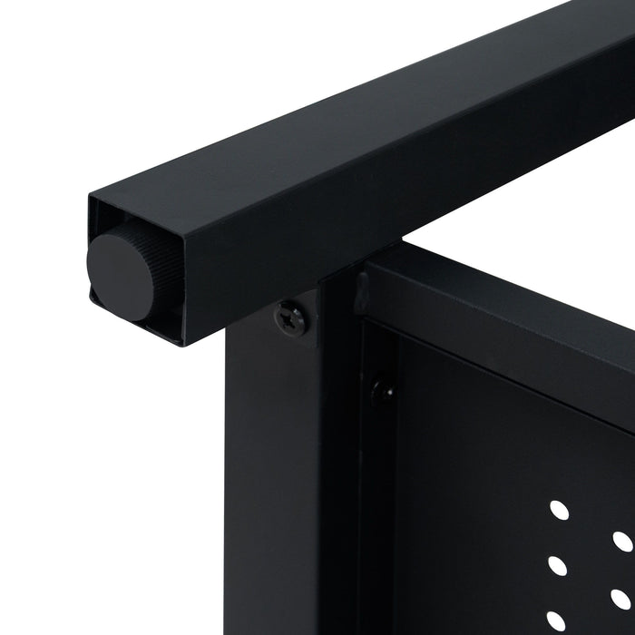 Modern Freestanding Bathroom Vanity With Ceramic Sink, Hot And Cold Faucet, 1 Door Cabinet & Open Shelf