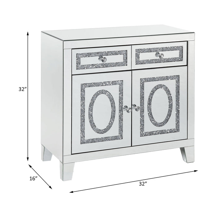 Noralie - Cabinet - Mirrored & Faux Diamonds