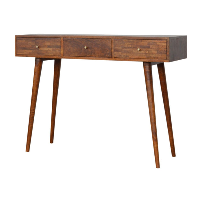 3 Drawer Assorted Console - Brown