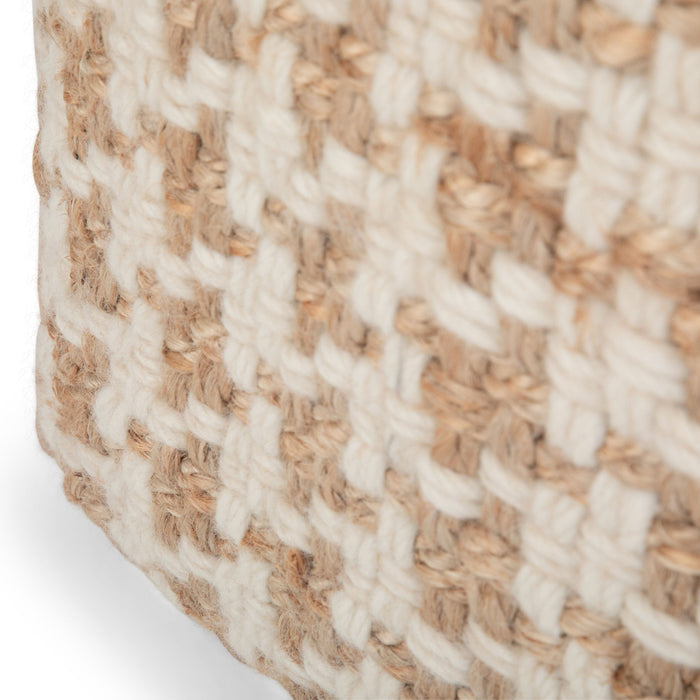 Cullen - Cube Pouf - Natural