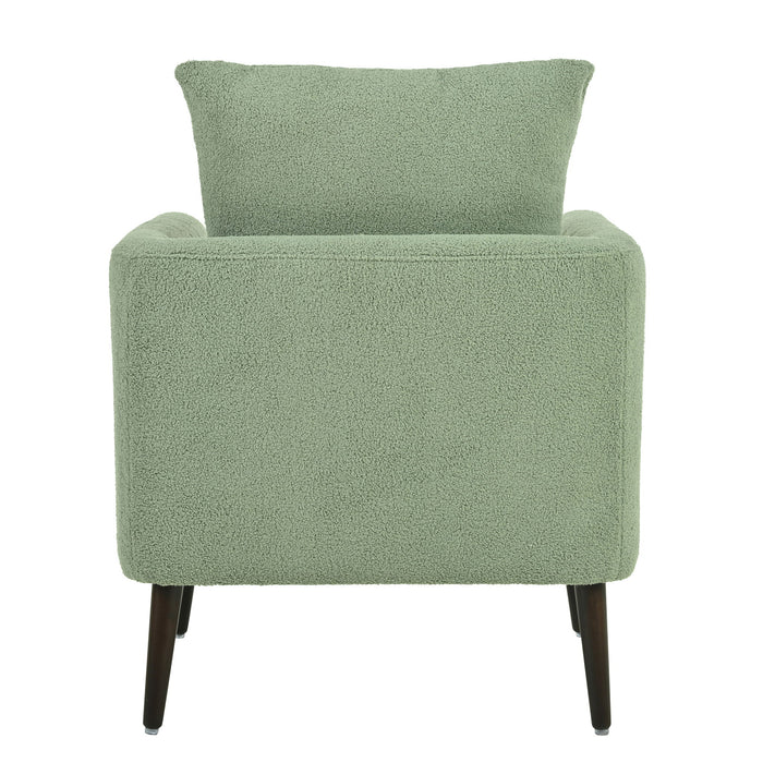 Modern Accent Upholstered Armchair With Pillow