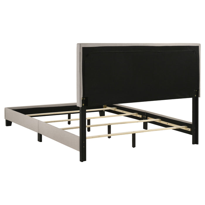 Boyd Upholstered Queen Panel Bed Ivory