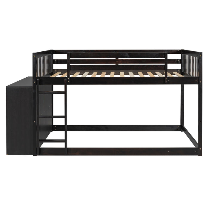 Bunk Bed With 4 Drawers And 3 Shelves