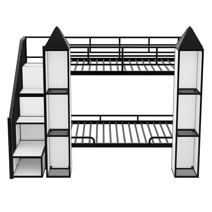 Castle Shaped Bunk Bed With Wardrobe And Storage