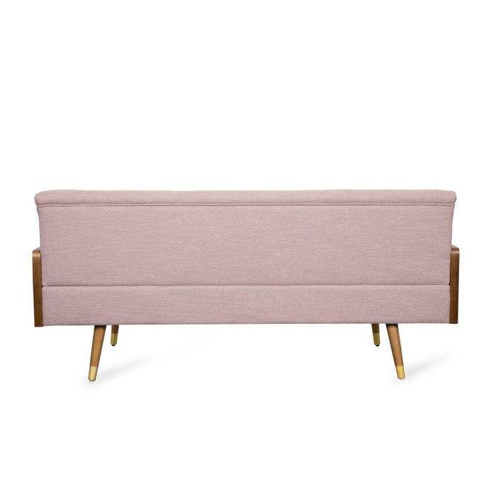 Aidan - Mid Century Modern Tufted Fabric Sofa
