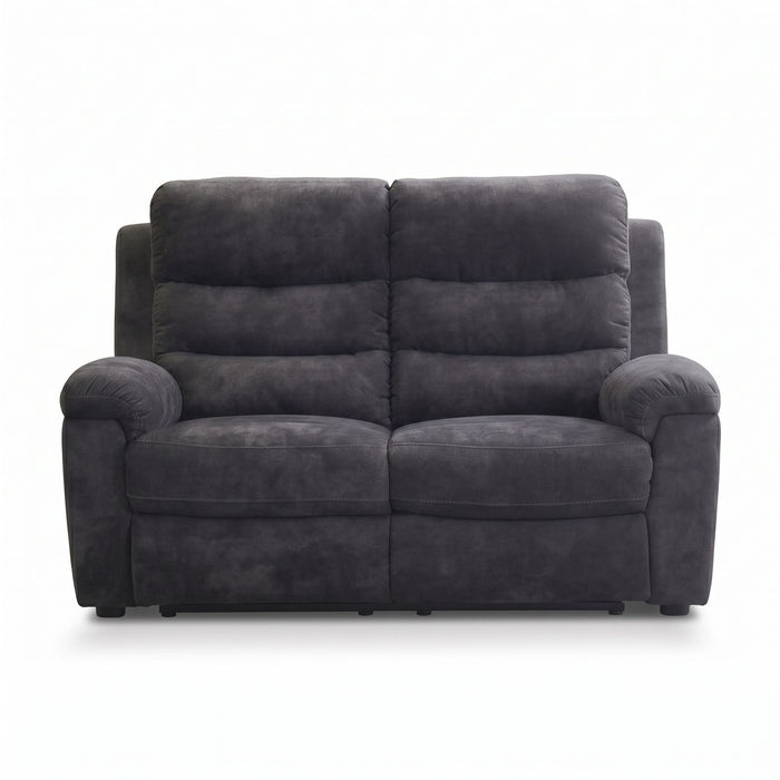 2 Seat Manual Recliner Loveseat With 150° Deep Recline, For Small Living Spaces - Dark Gray