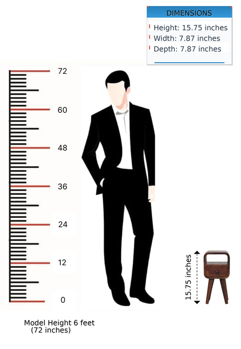 Mini Open Bedside Nightstand