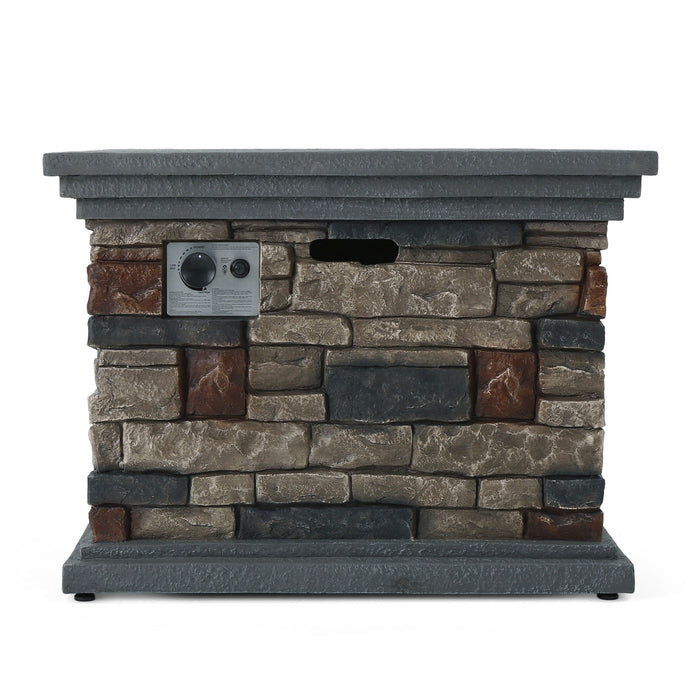 Fire Pit With Lightweight Concrete And Steel Frame
