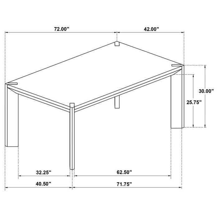Bruner - Rectangular Wood Dining Table - Natural Brown