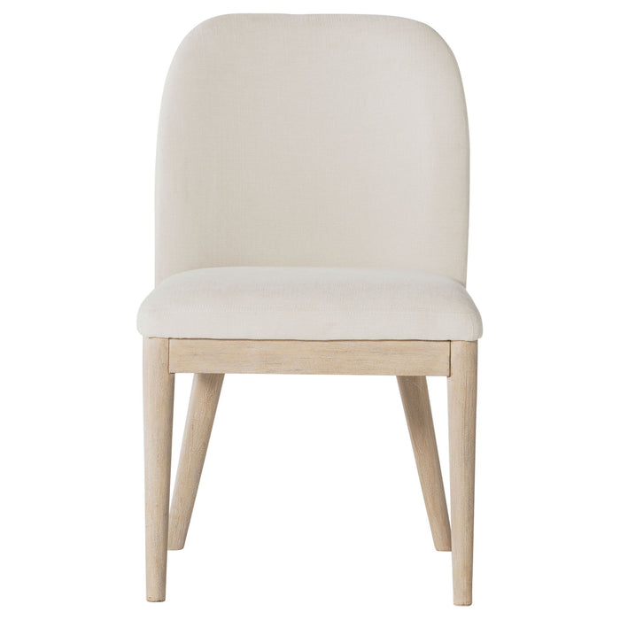 Solano Upholstered Dining Side Chair Beige (Set of 2)