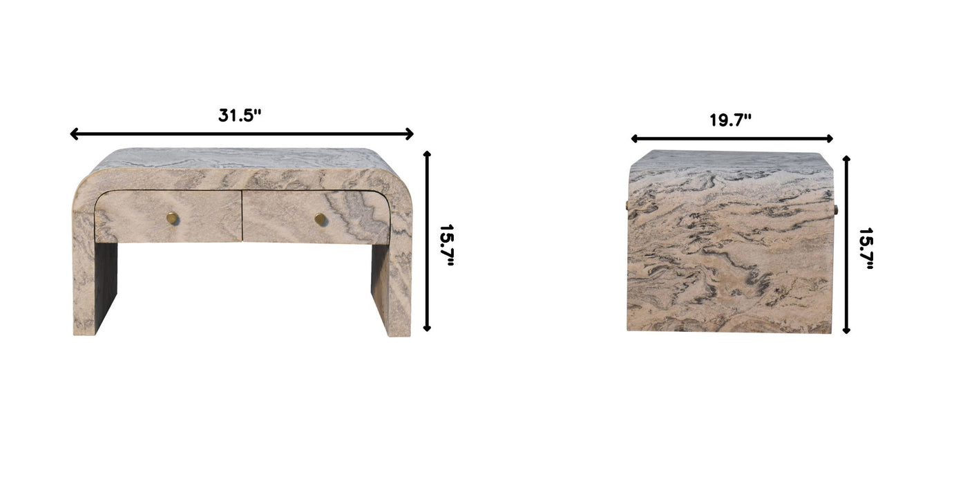 Nouveau Coffee Table - Marble