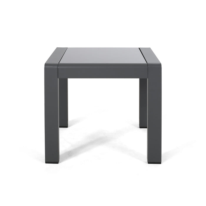 Cape Coral - Contemporary Side Table With Frosted Glass Top