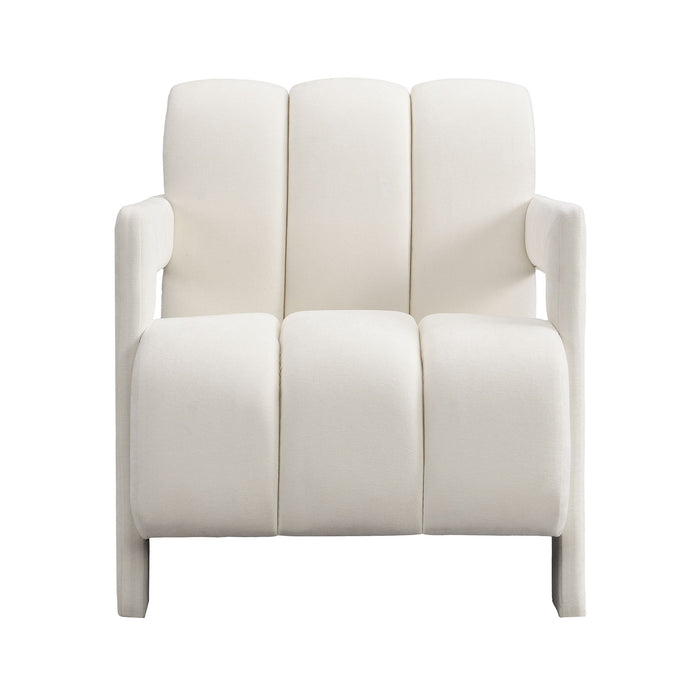 Modern Minimalist Leisure Armchair With L Shaped Armrests