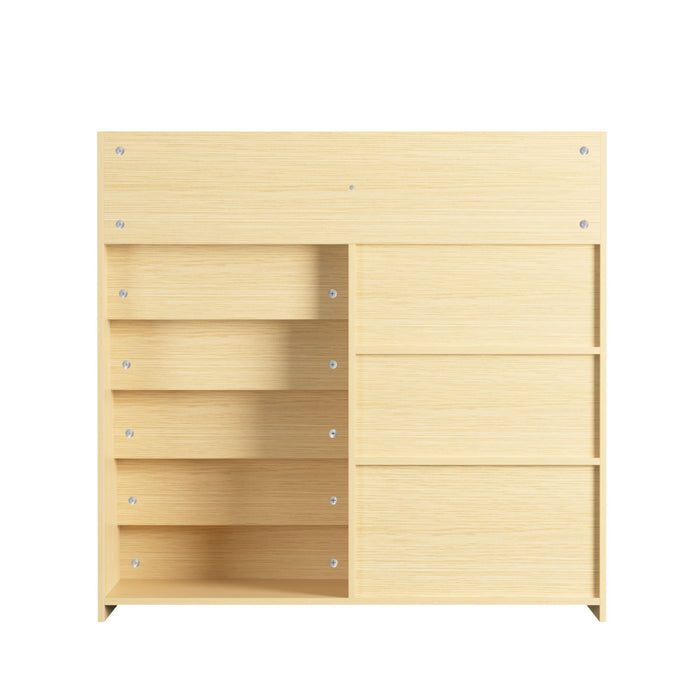 Bookshelf And Toy Storage Organizer, 4 Tier Bookcase With Display Stand For Playroom