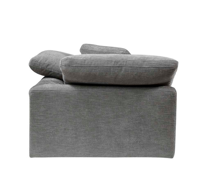 Naveen - Linen Modular Wedge With Pillow - Gray
