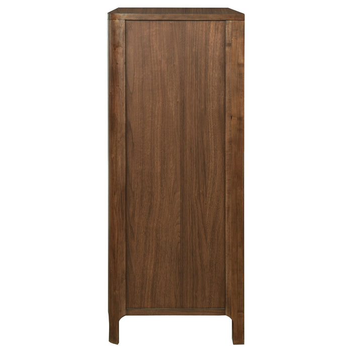 Verona - 5 Drawer Chest With - Walnut
