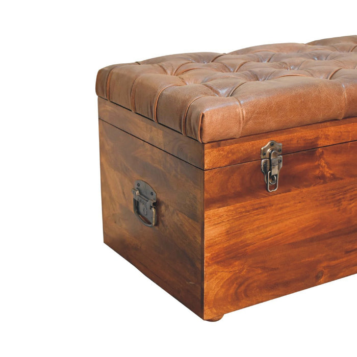 Buffalo - Leather Storage Trunk